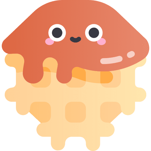 Waffle breakfast food waffle iron icon