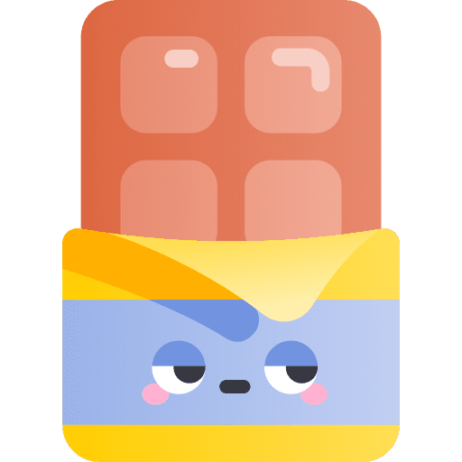 Chocolate bar sweet food chocolate icon