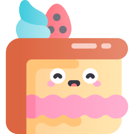 Piece of cake cake slice cake baker icon