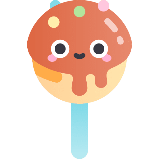 Apple amusement park sweet stick icon