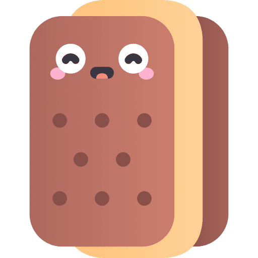 Ice cream sandwich sweet food and restaurant summertime icon