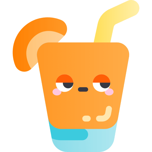 Orange juice beverage breakfast healthy food icon