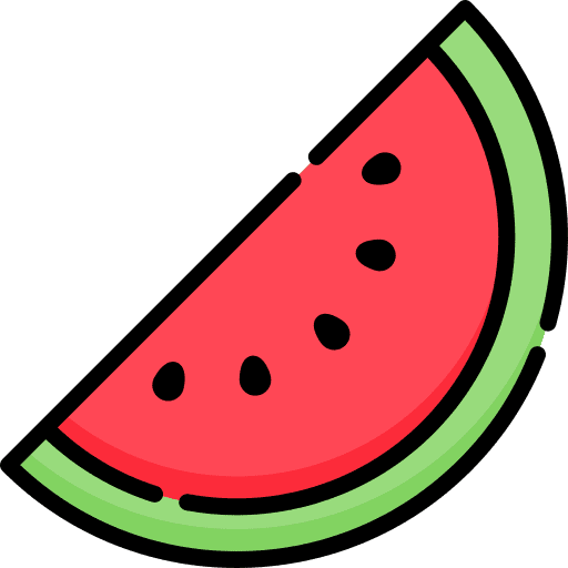 Watermelon viburnum fruit diet food icon
