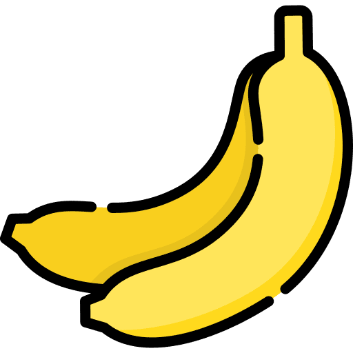 Banana vegan fruit banana icon