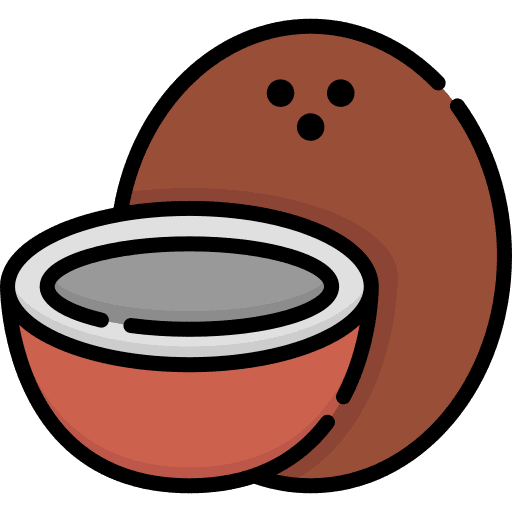 Coconut food and restaurant coconuts food icon