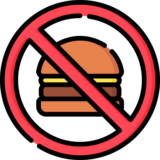 No fast food unhealthy hamburguer no icon