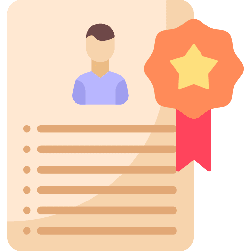 Experience diploma experience certification icon