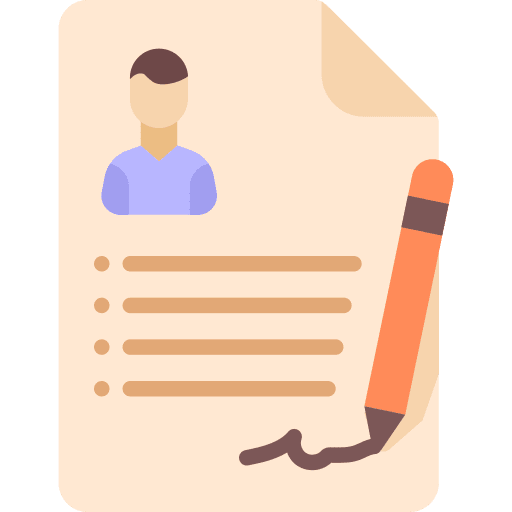 Interview job professions and jobs candidate icon