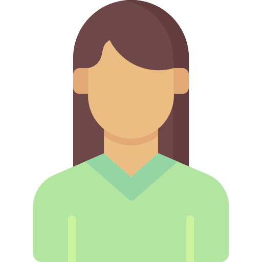 Candidate speaking female elections icon