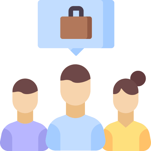 Candidates people professions and jobs users icon