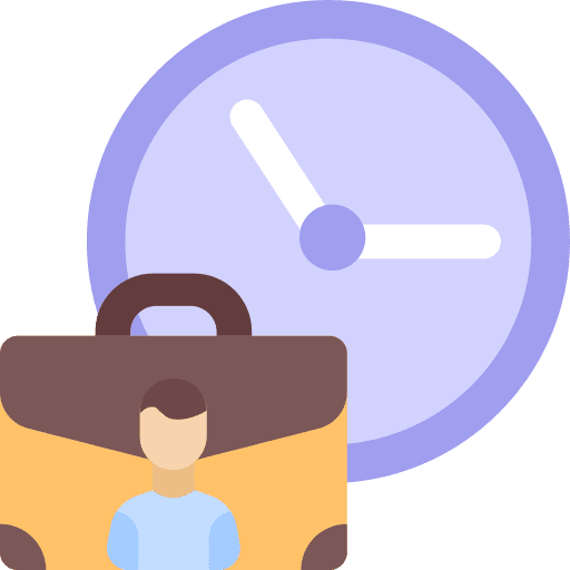 Interview professions and jobs candidate briefcase icon