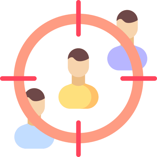 Candidate target targeting user icon