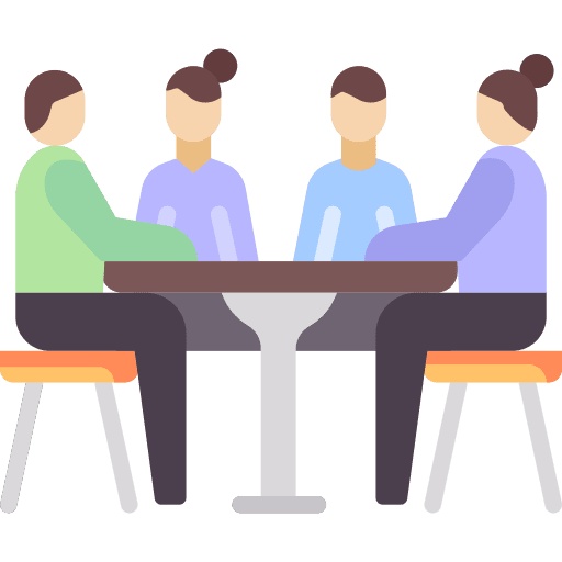 Group human resources professions and jobs candidates icon