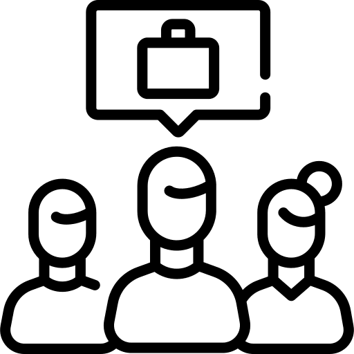 Candidates people business and finance hr icon