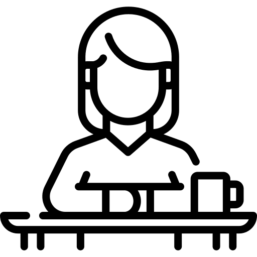 Interviewer interviewer job professions and jobs icon