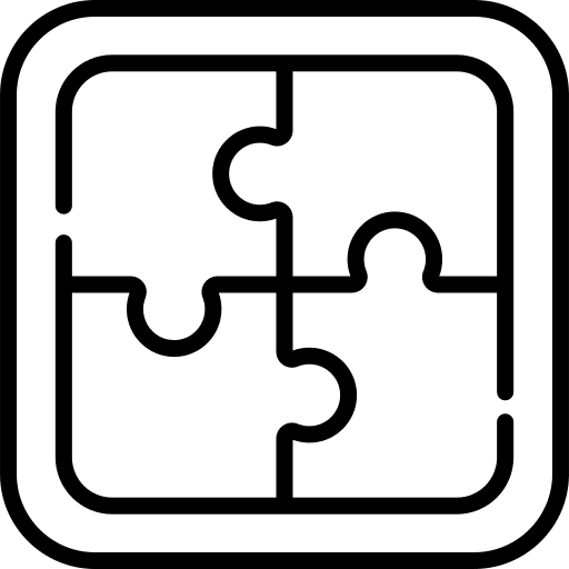 Puzzle pieces candidate professions and jobs job icon