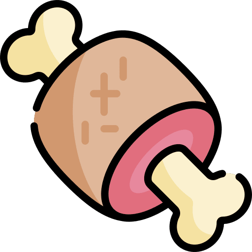 Meat barbecue food animals icon