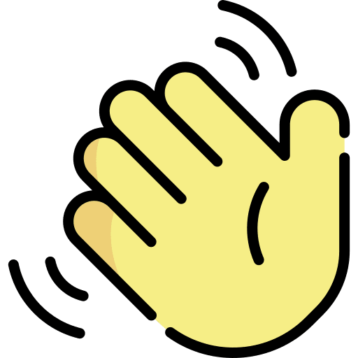 Waving hand waving hand hands and gestures waving icon