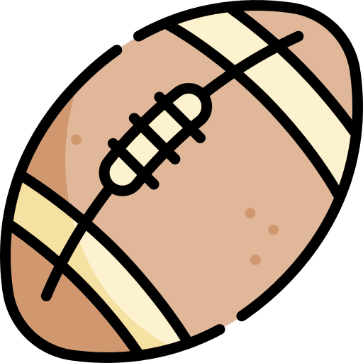 American football animals sport ball icon