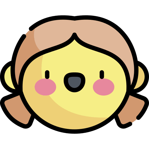 Girl smileys emoji happy icon