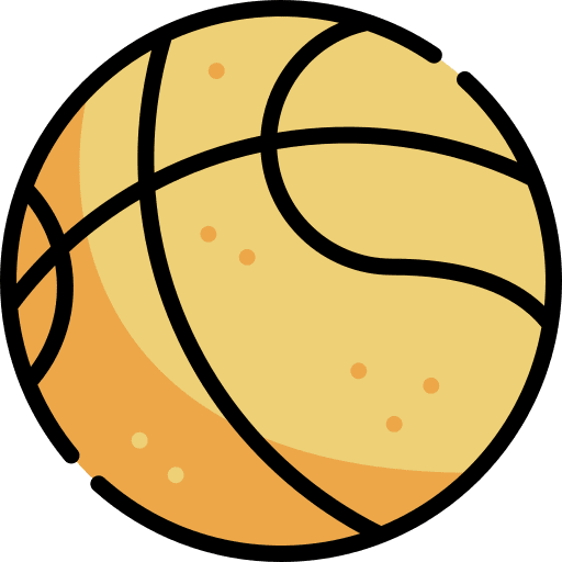 Basketball animals team ball icon