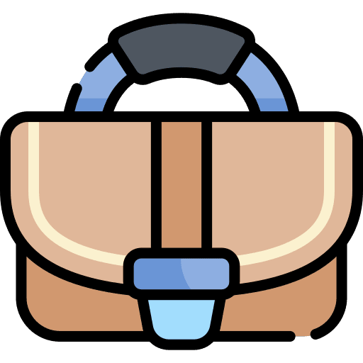 Briefcase bag briefcase work icon