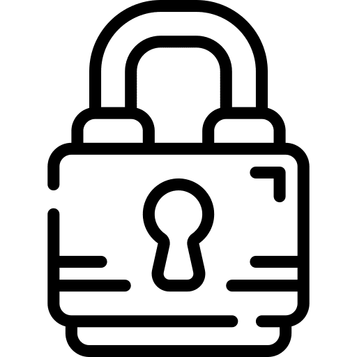 Lock secure padlock locked icon