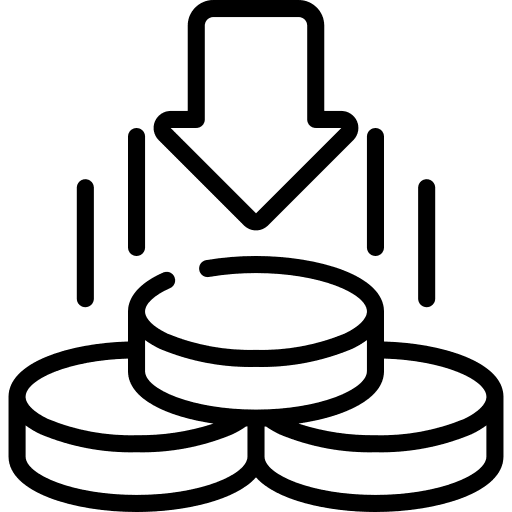 Cash cash business and finance coin icon