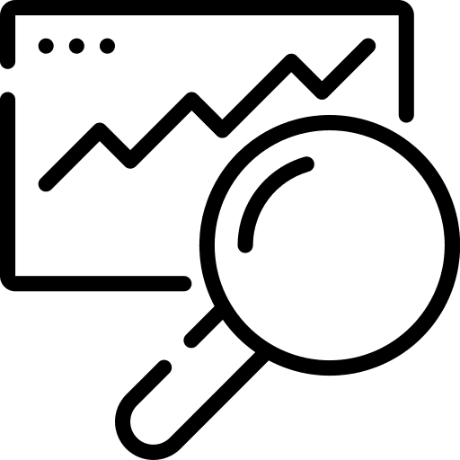 Search search four chart icon