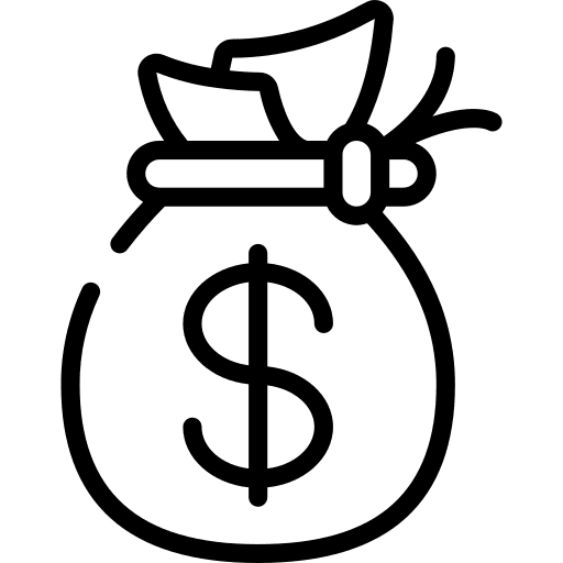 Bag money dollar symbol commerce icon