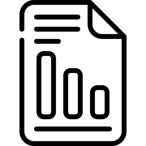 Chart business and finance file chart icon