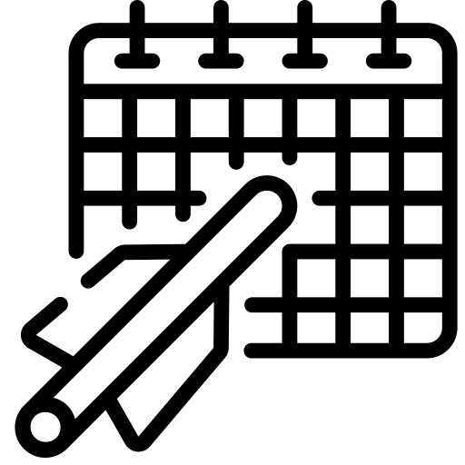 Calendar target coin payment day icon