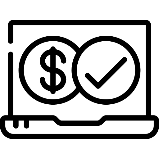 Tick chart money business and finance icon