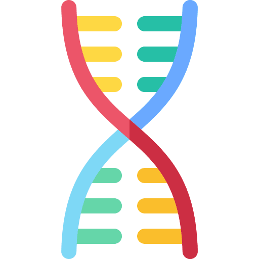 Dna deoxyribonucleic acid genetical genetics icon