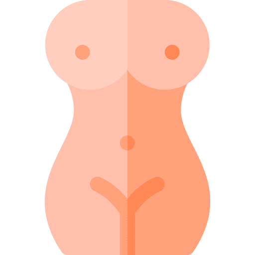 Female people topless outline icon