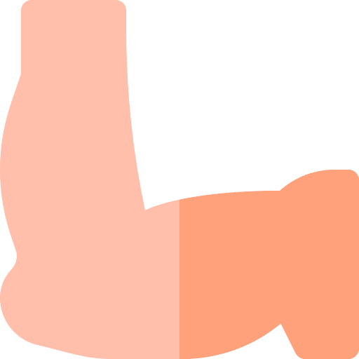 Elbow parts anatomy human icon