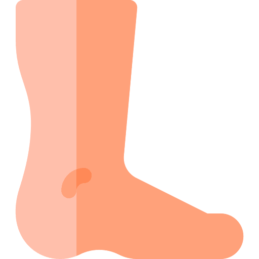 Foot body part healthcare and medical feet icon