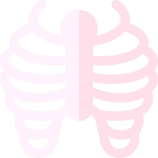 Ribs human body organ bones icon