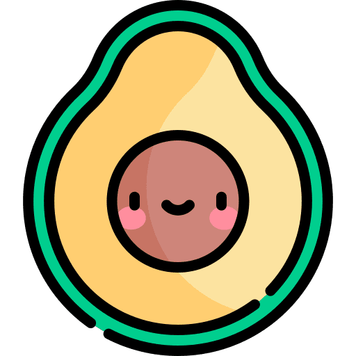 Avocado healthy food food and restaurant diet icon