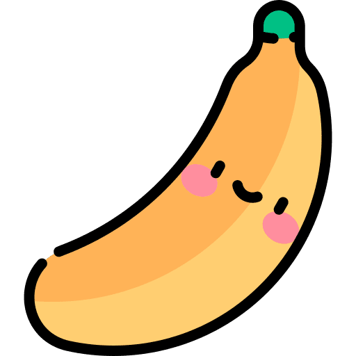 Banana vegan vegetarian organic icon