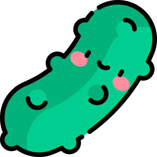 Cucumber organic vegetarian food icon