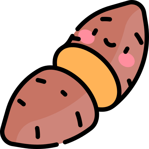 Sweet potato organic diet vegetarian icon