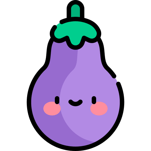 Aubergine diet vegetarian food icon