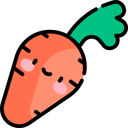 Carrot diet food vegan icon