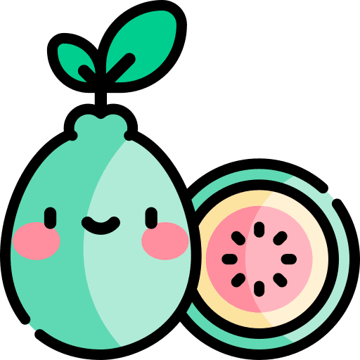 Guava organic vegan food icon