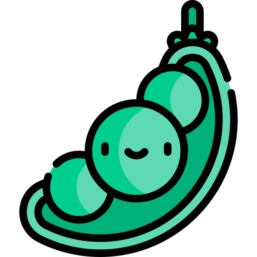 Peas vegetarian organic vegetable icon