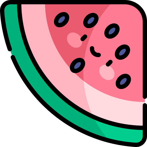 Watermelon vegetarian diet healthy food icon