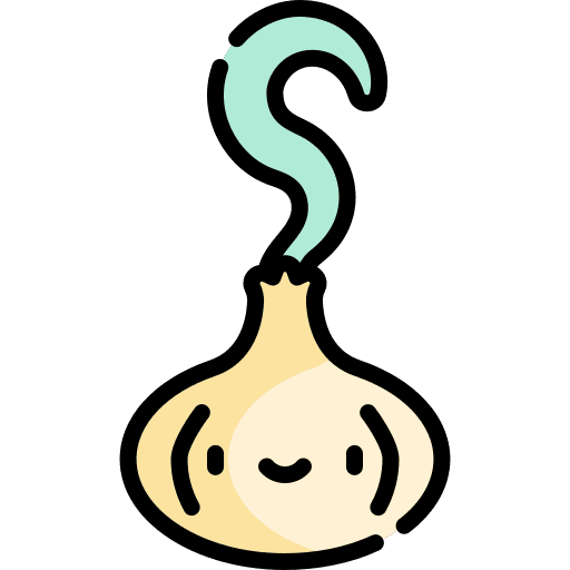 Garlic food and restaurant vegetable vegan icon