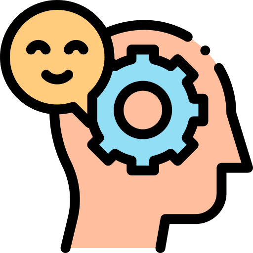 Emotions healthcare and medical head emotions icon