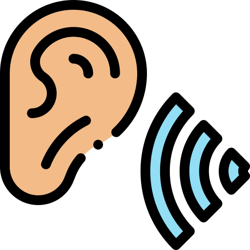 Listen actively hear perception listen actively icon